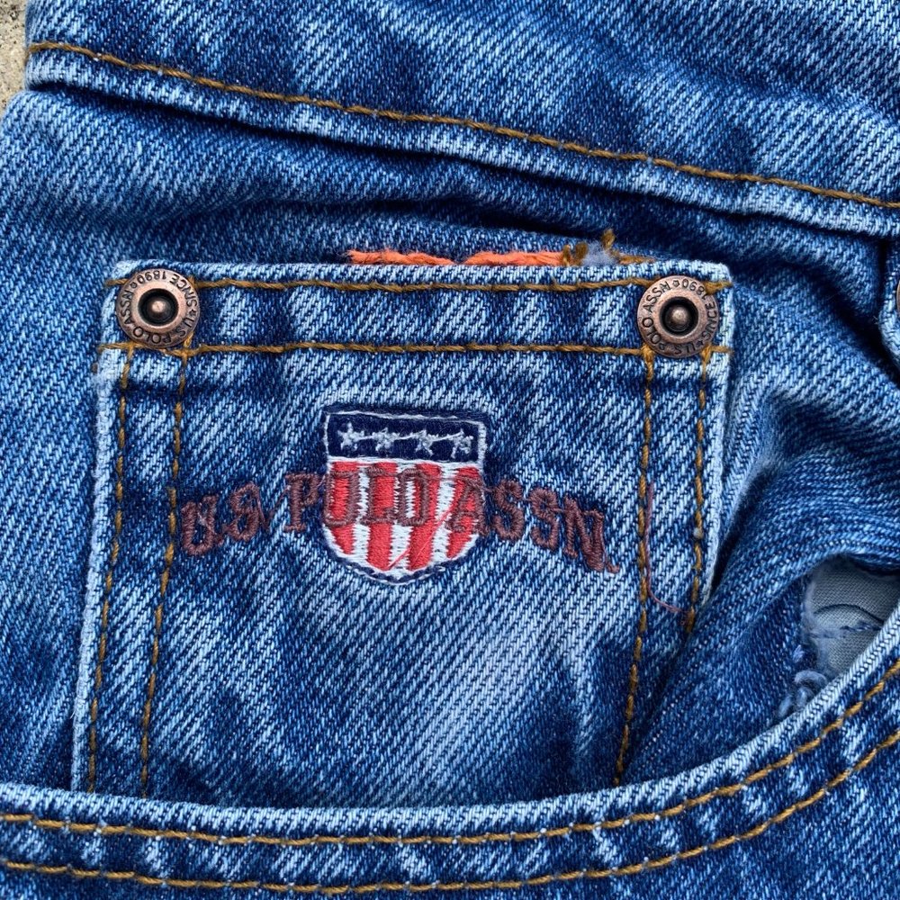 Vintage U.S. Polo Assn. Distressed Denim Shorts